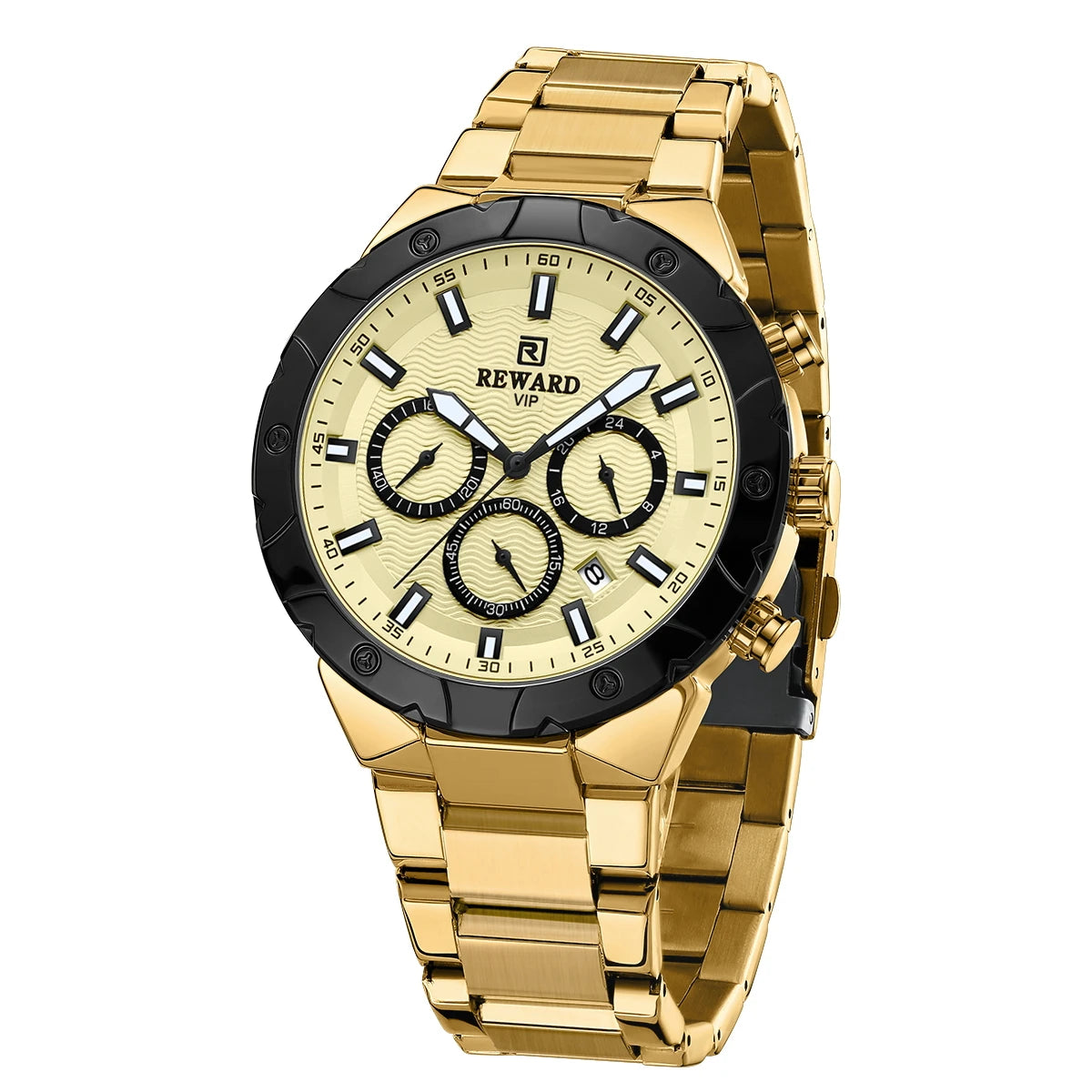 Reward Men Watch Classic Gents Calendar Luminous Custom Logo Design Gold Luxury Quartz Watches Montre Lux