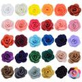 Factory Direct 3D Fabric Patches Rose Flower and Leaf with Sequins PVC Felt Customized Size Eco-Friendly for Garment Bags Shoes
