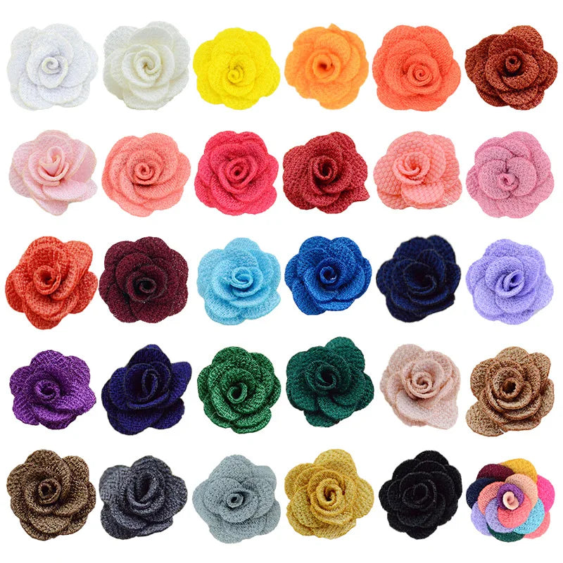 Factory Direct 3D Fabric Patches Rose Flower and Leaf with Sequins PVC Felt Customized Size Eco-Friendly for Garment Bags Shoes