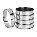 Customized Size Double Rolled Stainless Steel Tart Rings Molds for Crumpet Muffin Tart Baking-Eco-Friendly 1.0mm Thickness
