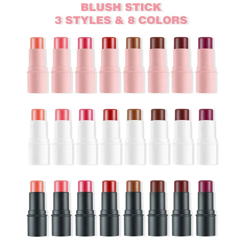 Creat Your Own Logo Waterproof Blush Makeup Pink Blusher Highlighter Contour Cream Blush Private Label Blush Stick