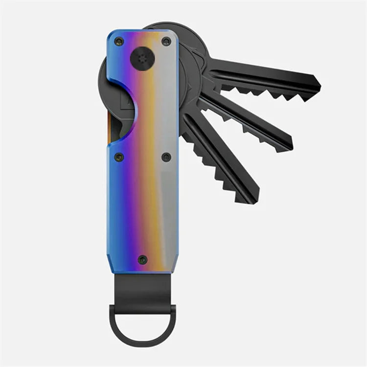 Hot Sale Practical Slim Smart Keychain Innovative Minimalist Key Organizer Aluminium Keycase