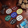 Hot Sale Nordic Luxury Seven Colors Restaurant Set Oval Runway Ceramic Plate Plate with Gift Box