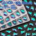 VDD Galactic 9x14mm 36Pcs Heliotrope Color Top Quality K9 Glass Sew on Rhinestones Crystal Flatback Stones Garment Decorations