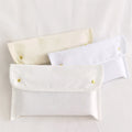 BSCI Costom Logo Printing White Envelope Cotton Canvas Clothes Pillow Pouch Bag With Cotton Bow Envelope Dust Pouch