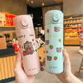 New Strawberry Bear Straight Cup Kids Stainless Tumbler Custom Water Bottle Logo