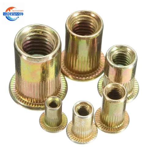 M3 4 5 6 8 10 12 Cylindrical Blind Hex Flat Insert Pem  Metric Inch Stainless Steel Galvanized Zinc Carbon Steel Rivet Nuts