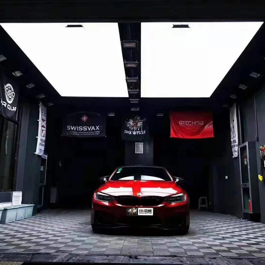 UV HD Printing LOGO  Car Wash Bay Lighting Led Light Bar Work Linkable Car Showroom Lamp Detailing Lights