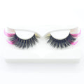 Fluffy Full Faux Mink Eyelashes Vendors 15mm-25mm Wholesale Colorful Mink Strip Lashes Natural Fake Eyelashes Private Label