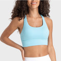 Workout Fitness Gym Wear Trainer High Elastic Soft Sports Bra Sexy Hollow Back Shockproof Sports Underwear Yoga Sports Bra Women