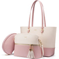 Custom Fashion 3pcs/set Designer Wholesale PU Leather Ladies Shoulder Bag Luxury Purse and Handbags Set Stylish Women Tote Bag