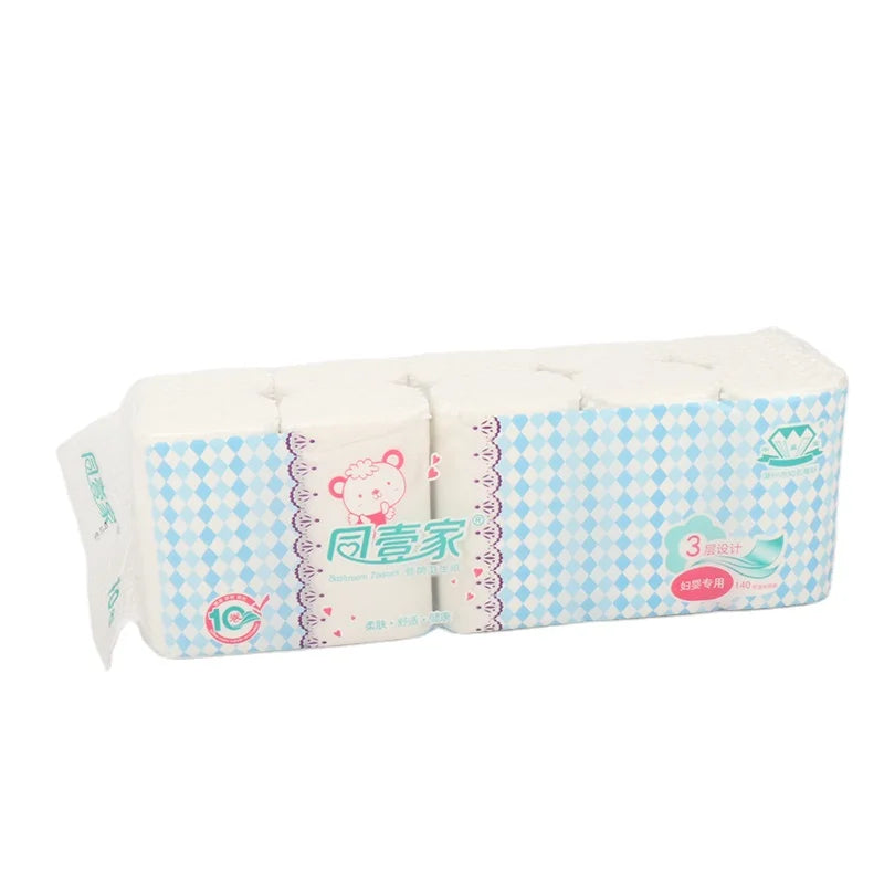 Eco-friendly Wholesale Factory Higher Quality OEM Customized Pure Virgin Wood Pulp Toilet Tissue Roll Paper