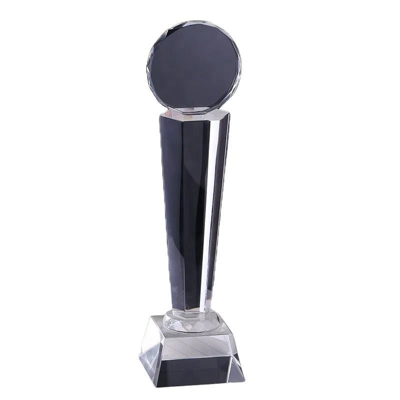 Handmade Eco-Friendly China Crystal Glass Trophy with Custom Logo and China Dragon Design for Souvenir Gifts