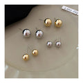 HOVANCI Classic Vintage Fashion Jewelry Earring Making Supplies Small Gold Round Ball Stud Earrings Designs for Girls