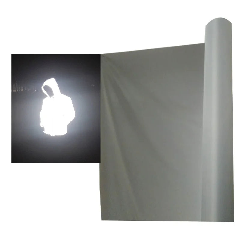 High Vision Popular Polyester Elastic Spandex Glow Waterproof Material Reflective Fluorescent Visibility Jacket Gloves Fabric