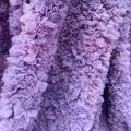 Tie Dye Style Purple Puffy Ruffle Fabric Tulle Net Ruffle Cake Dress Lace Fabric