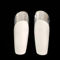 Universal Portable Durable White Blank Sublimated Plastic PBT Soccer Training Shin Pads Guard Teenager Football Team Shinguard