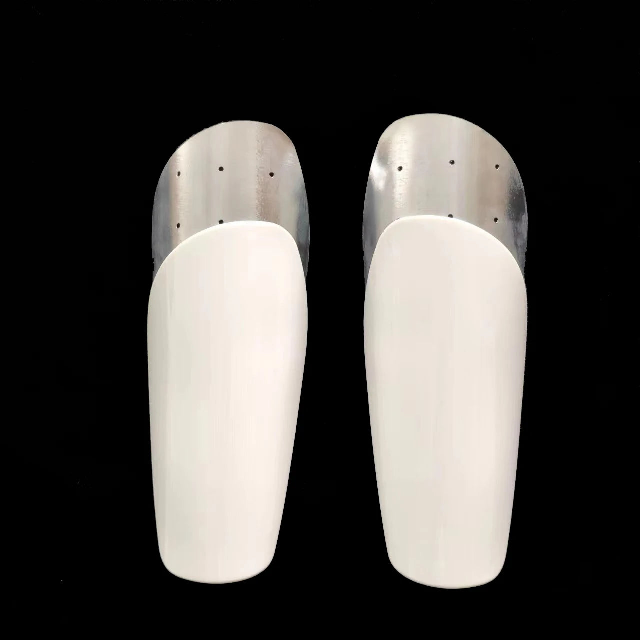 Universal Portable Durable White Blank Sublimated Plastic PBT Soccer Training Shin Pads Guard Teenager Football Team Shinguard