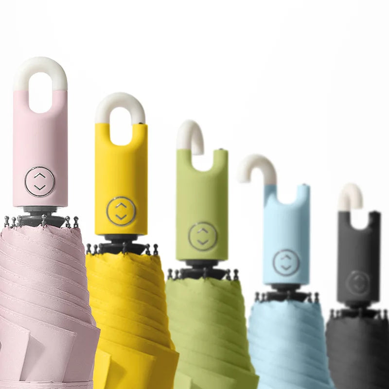 Sombrillas Custom Umbrella Promotional Logo Printing  Fold Advertising Travel Foldable Folding Umbrella Sunny and Rainy Umbrella