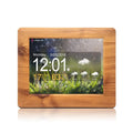 2025 New Wooden Frame Printing 8 Inch Lcd Digital Photo Frames Calendar Clock for Memory Loss Alzheimer Dementia Elderly People