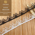 100% Polyester Water-Soluble Embroidered Lace Fabric with Nigerian Style Flower Sequin Decoration for Shoes Bags Dresses Sewing