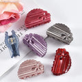 Fashion Small Size Girls Kids Fancy Decorative Floral Strip Glitter Hair Claw Clip