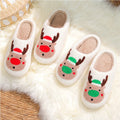 Cozy Christmas Slippers for Men Women Home Winter Warm Plush With Anti-Slip Feature Various Styles Soft Insole Cotton Material