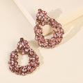 New Arrival Fashion Customized Jewelry Women Drop Earring Heart Round square Geometric Large Statement pink Dangle Earrings