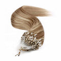 Luxury Micro Ring Hair 100% Virgin  Thick End Remy Human Hair Balayage Color Mini Micro Links Hair Extensions