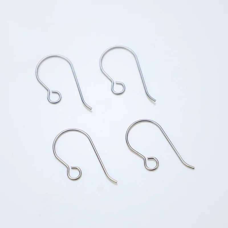Customize Hypoallergenic TA1 Titanium French Earring Hooks for Jewelry Making