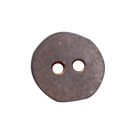 New Irregular 2-hole Zinc Alloy Metal Button with Retro Oxidized Copper Shirt Button