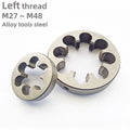 Left Hand Thread Circular Round Screw Dies M27 M28 M30 M33 M35 M36 M38 M39 M40 M42 M45 M48 Coarse Fine Pitch Rolling Tools