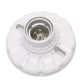 Plastic E27 Base With Hole for Wire Screw Light Bulb Lamp Socket Holder White Base Lamp Socket Led Light Bulb Holder