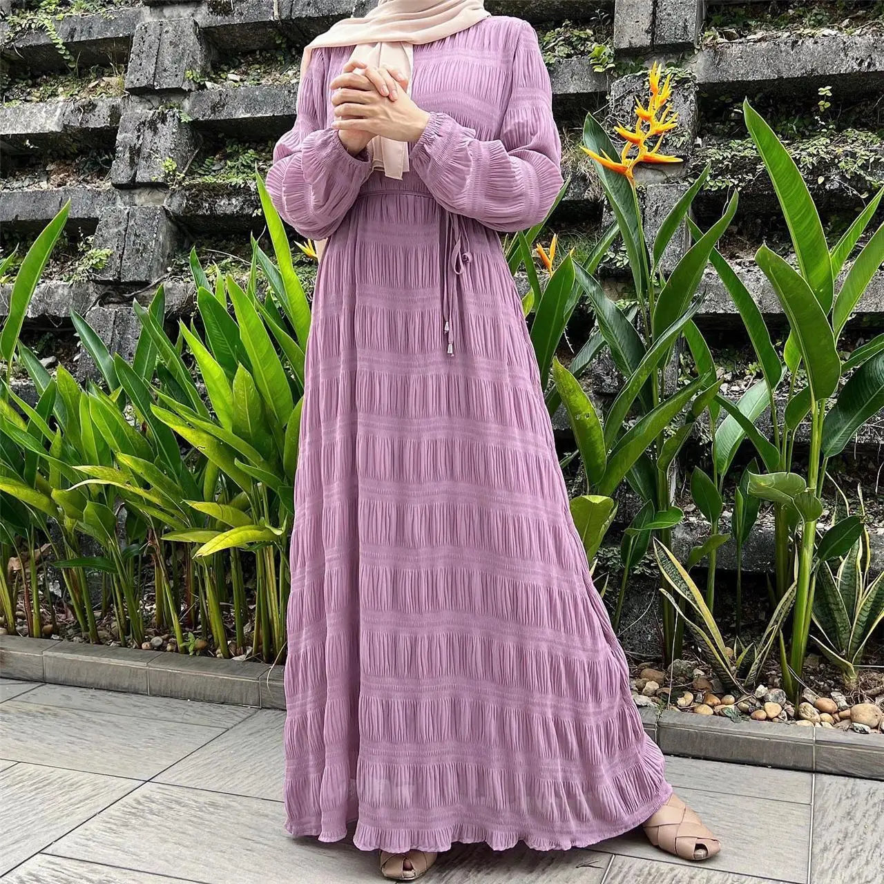 M217 Custom Muslis Maxi Dress Abaya Ramadan Elegant Ball Gown