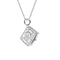 Christmas Designer 925 Sterling Silver Fashion Unique Fine Jewelry Necklace a Christmas Carol Pendant Necklaces for Women