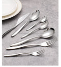 Wholesale Customized Light Luxury Stainless Steel Flatware Set Eco-Friendly Logo Business Party Gifts-Fork Spoon Knife