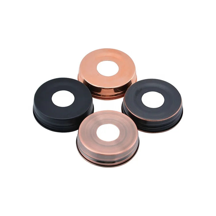 Factory Custom Stainless Steel Glass Canning Lid Mason Jar Soap Dispenser Lids and Pump Manufacturers