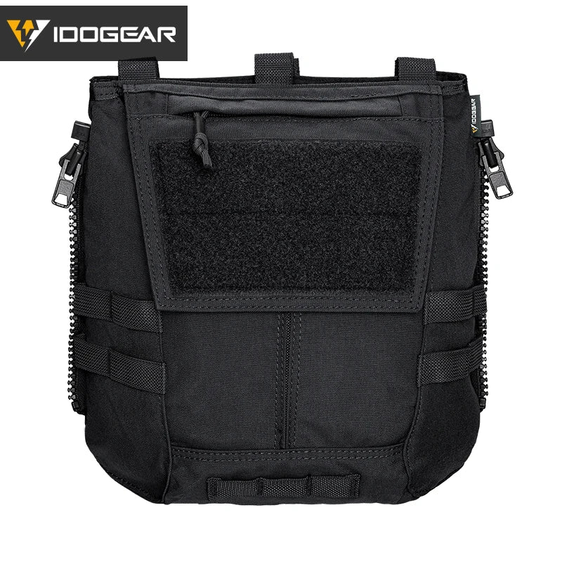 IDOGEAR Tactical Pouch  Zip on Panel Magazine Pouch 500D Nylon Tactical Backpack for AVS JPC2.0 CPC