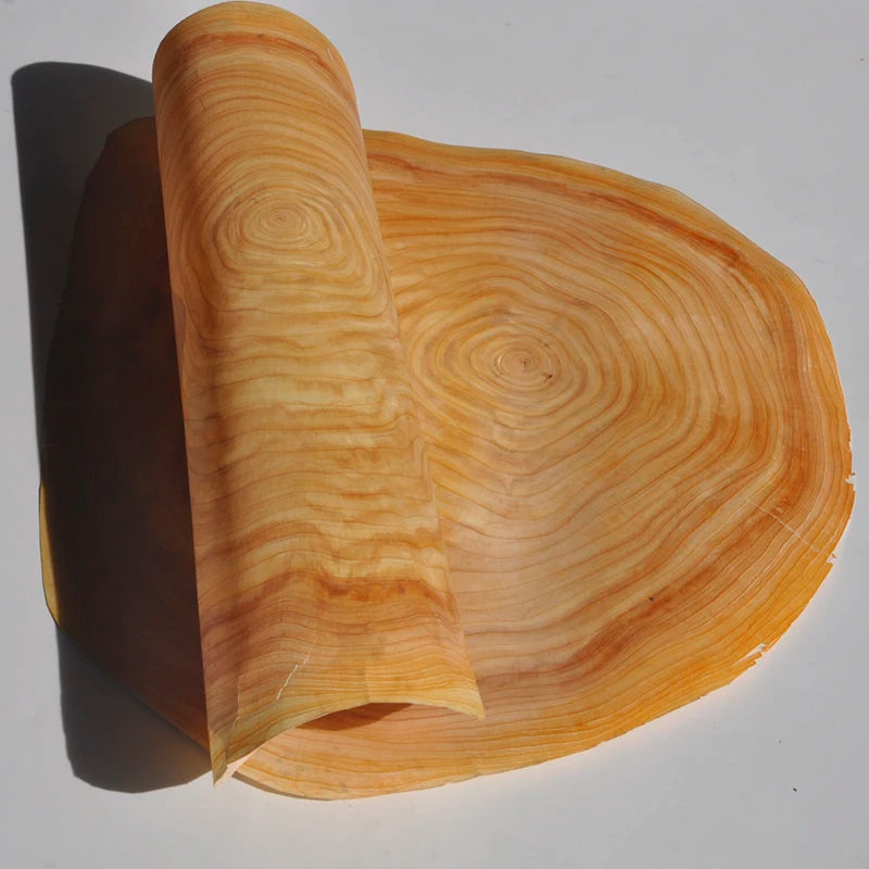 Greenland Free Sample Natural Sticky Pine Oak Fir Walnut End Grain Wood Veneer for Hotel Adhesive Side Table Cabinet Door Skin