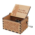 Hand-cranked Wooden Music Box Engraved Wooden Musical Boxes for Girlfriend Boyfriend Wife on Christmas  Birthday Valentine's Day