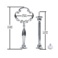2 Tier Silver Color Cake Plate Stand Hardware Cake Stand Fittings CSH-005