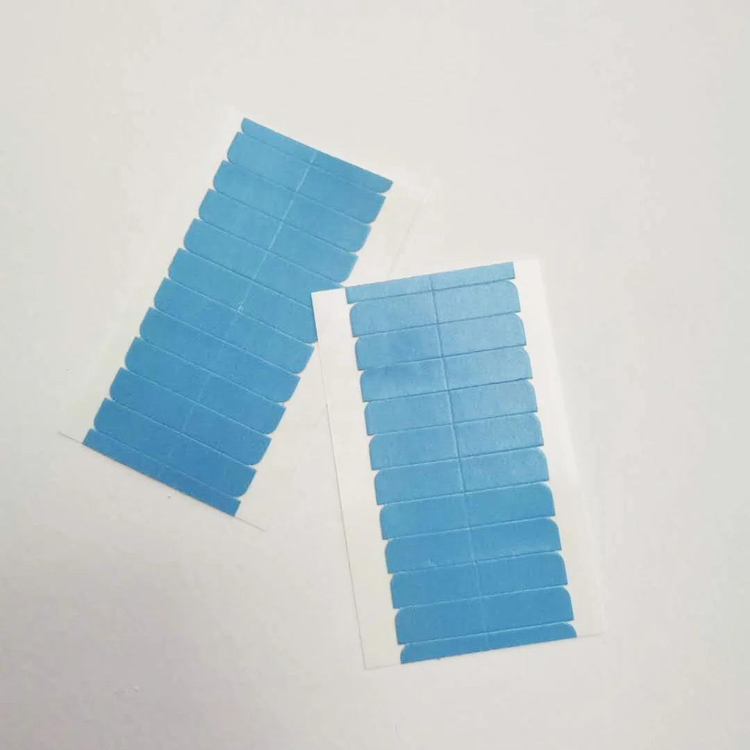 Clear Double Sided Adhesive Tape Strips 1 Sheets 12pcs 4cm*0.8cm Lace Front Hair System  Adhesive Glue  Hair Extension Tape