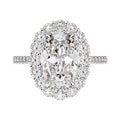 10k/14k/18k Marquise Moissanite Engagement Rings for Women Solid Gold Rings for Her Birthday Wedding Promise Gifts