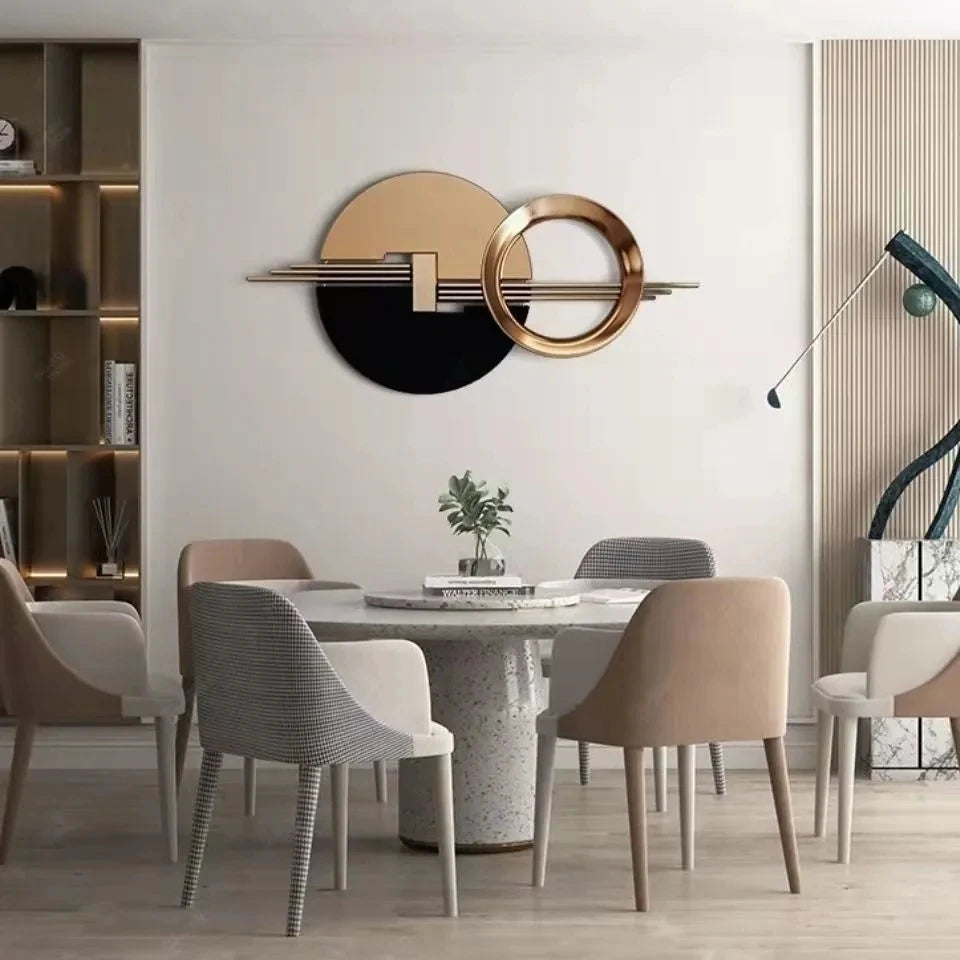 100x50cm Light Luxury Wall Decoration Living Room Sofa Bedroom Wall Hanging Metal Pendant Decor