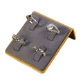 Luxury Jewelry Display Tray with New Design Metal Ring Stand PU Coating Elegant Container for Your Valuable Pieces