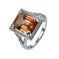 Wholesale Women Unique Jewelry Manufacturer Micro Pave Setting Supplier Hot Sell 925 Sterling Silver Color Change Gemstone Rings