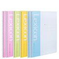 Deli 7684 Brief Spiral Notebook A5 80sheets Pink Yellow Green Blue Office Study Notebook for Students 120pcs Per Carton Set