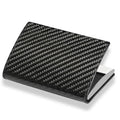 Napov New Arrival Custom Carbon Fiber & Metal Business Card Holder Money Clip RFID Blocking Luxury Design for Credit Card Use