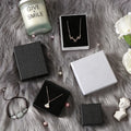 Qiuhan ODM Classic Paper Suspension Jewelry Gift Box with Custom Logo and Color Options for Graduation Packaging