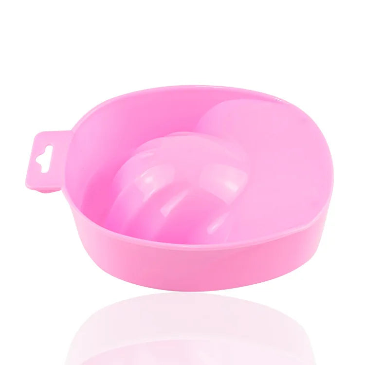 Manicure Bowl for Nail Polishing Softening Dead Skin Manicure Implement Cleaning Nail Hand Care with Nail Polish Remover